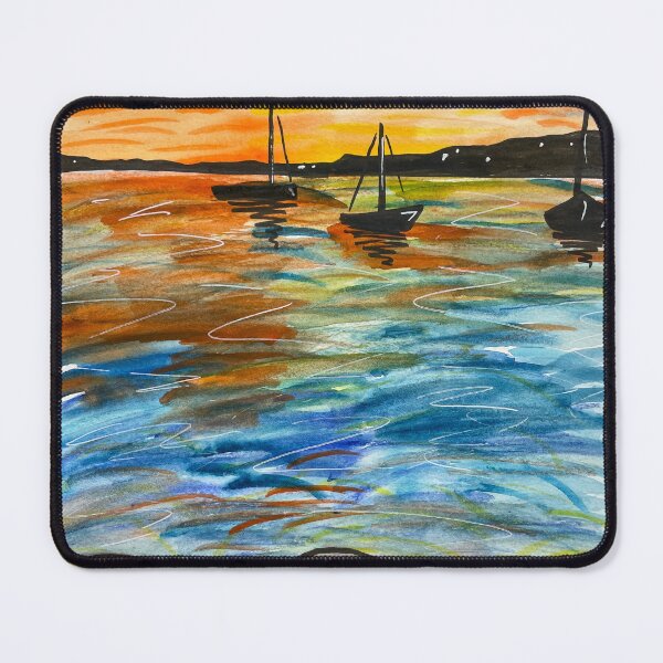 Item preview, Watercolor Boats Version 2 designed and sold by Stars and Vials.
