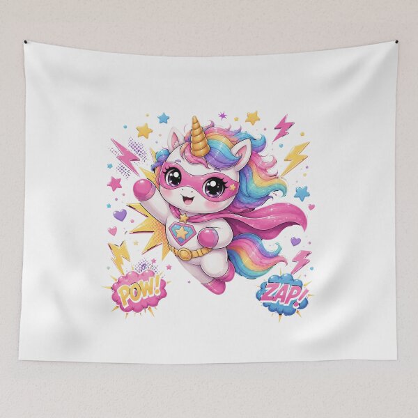 Item preview, Cute Superhero Unicorn designed and sold by MySthore.