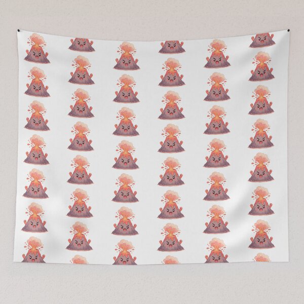 Item preview, Cute Pastel Kawaii Volcano Having an Eruption designed and sold by RiderSpoon.