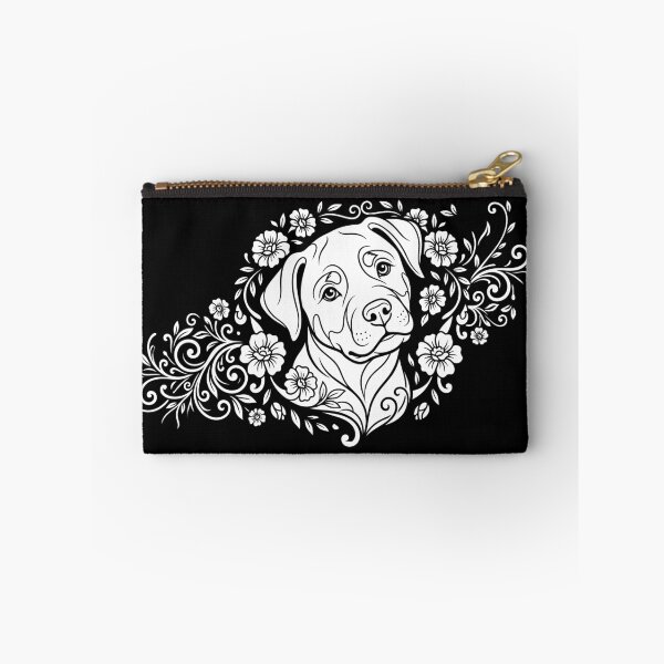 Item preview, Cute Rottweiler Puppy Floral Vector Stencil Art designed and sold by ZUMERI.