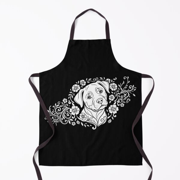 Item preview, Cute Rottweiler Puppy Floral Vector Stencil Art designed and sold by ZUMERI.