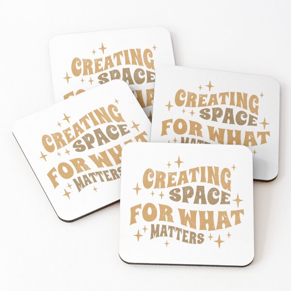 Item preview, Creating Space For What Matters Vintage Aesthetic Quote designed and sold by MagySale.