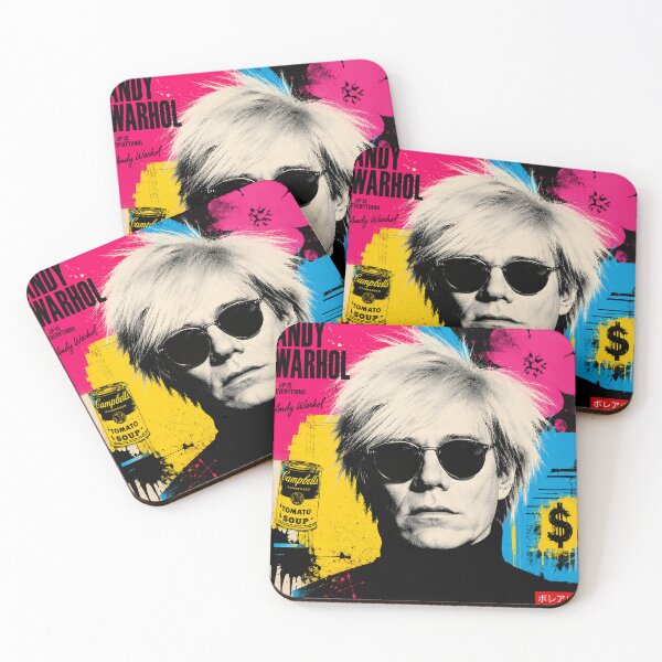Artikelvorschau, Andy Warhol Neo-Pop-Porträt – Pop-Art-Ikone entworfen und verkauft von Boreal Apparel.