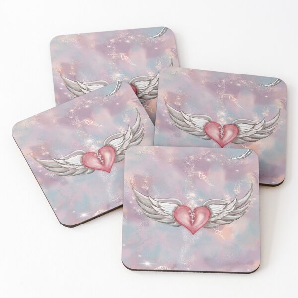 Item preview, Dreamy Winged Heart Celestial Art designed and sold by Christine Clayton.