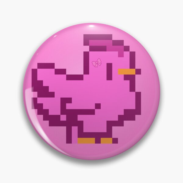 Item preview, Pollo rosa pixelado - Logotipo de Pixels In Pink designed and sold by Pixels In Pink.