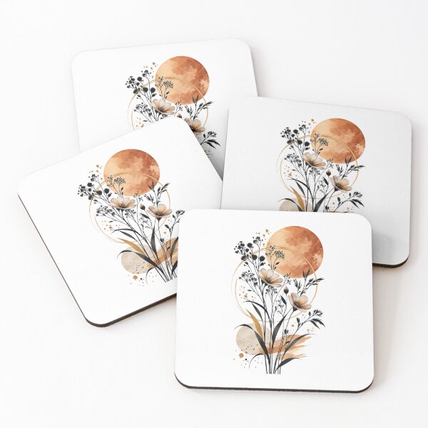 Item preview, Boho Botanical Moon Floral Design designed and sold by Art12shop.