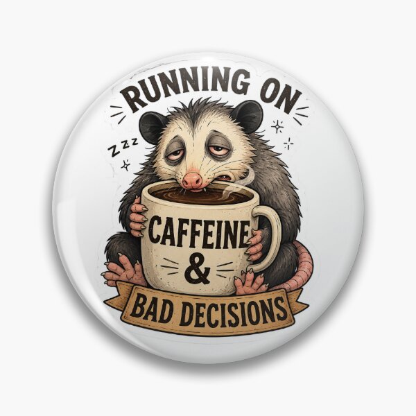 Item preview, Caffeine & Bad Decisions designed and sold by DETOURFROMCRAZY.