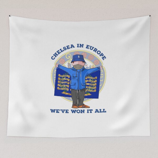 Item preview, Chelsea In Europe We've Won It All Football Ultras Design designed and sold by annaarthk.