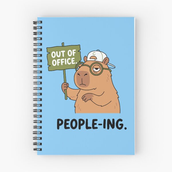 Item preview, Out Of Office People-ing Funny Capybara Introvert designed and sold by Amir Faysal.