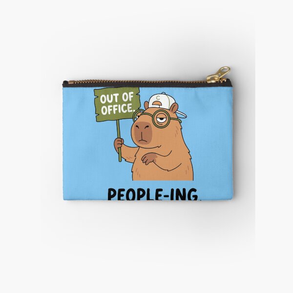 Item preview, Out Of Office People-ing Funny Capybara Introvert designed and sold by Amir Faysal.