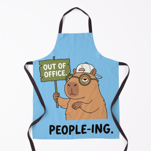 Item preview, Out Of Office People-ing Funny Capybara Introvert designed and sold by Amir Faysal.