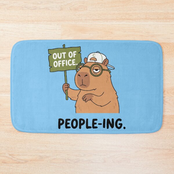 Item preview, Out Of Office People-ing Funny Capybara Introvert designed and sold by Amir Faysal.