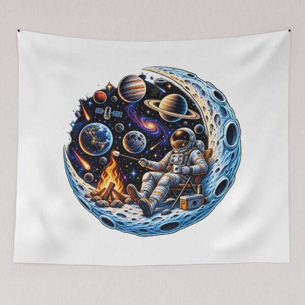 Item preview, Space Astronaut Cosmic Art designed and sold by VYBORA Studio.
