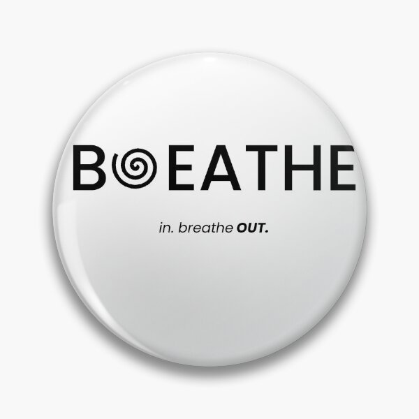 Item preview, Just Breathe In Breathe Out Minimalist Typography Design designed and sold by VanSum.