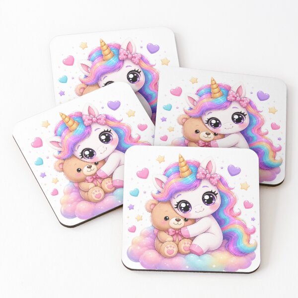 Item preview, Cute Unicorn and Teddy Bear designed and sold by MySthore.