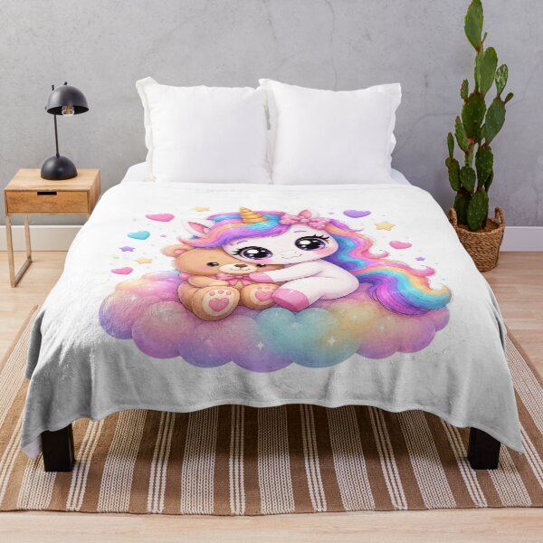 Item preview, Cute Unicorn and Teddy Bear designed and sold by MySthore.