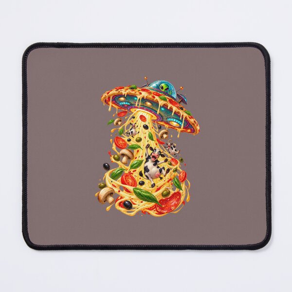 Item preview, Pizza UFO Cow Abduction Fantasy Art designed and sold by Odinsshop.