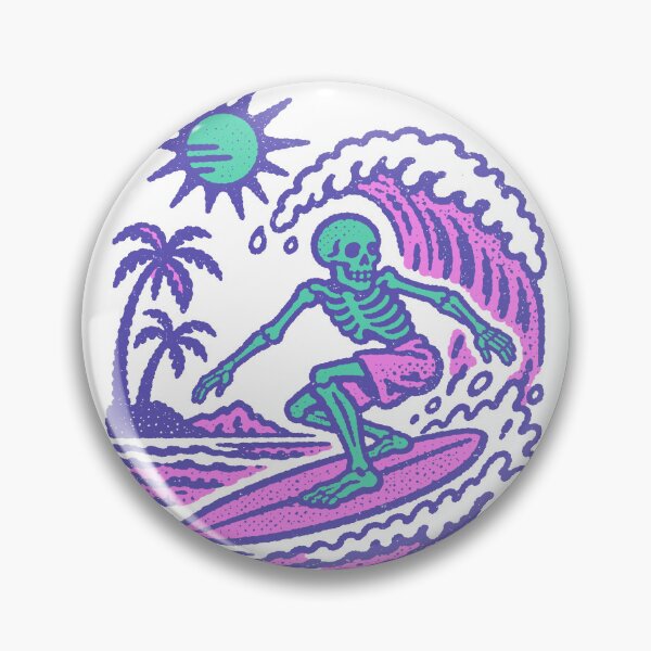 Item preview, Surfing Skeleton Summer Beach Graphic designed and sold by trajeado14.