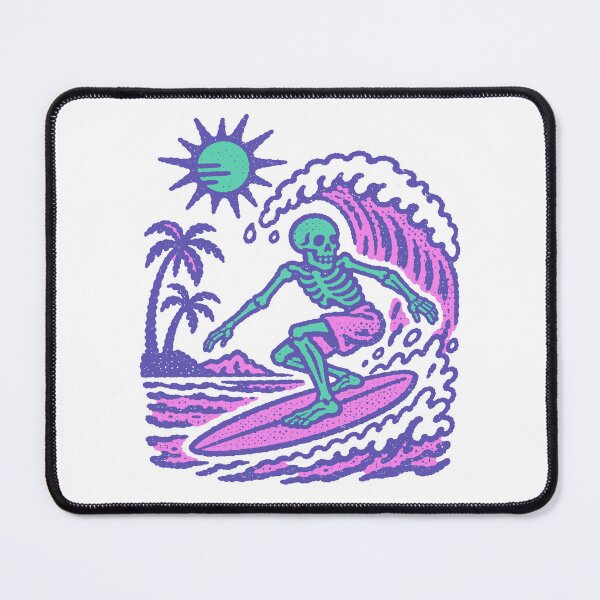 Item preview, Surfing Skeleton Summer Beach Graphic designed and sold by trajeado14.