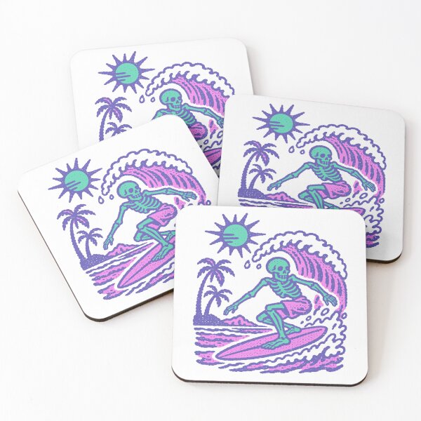 Item preview, Surfing Skeleton Summer Beach Graphic designed and sold by trajeado14.