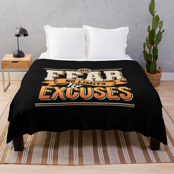 Item preview, Motivational and inspirational - No Fear, No Limits, No Excuses designed and sold by interdesigner.