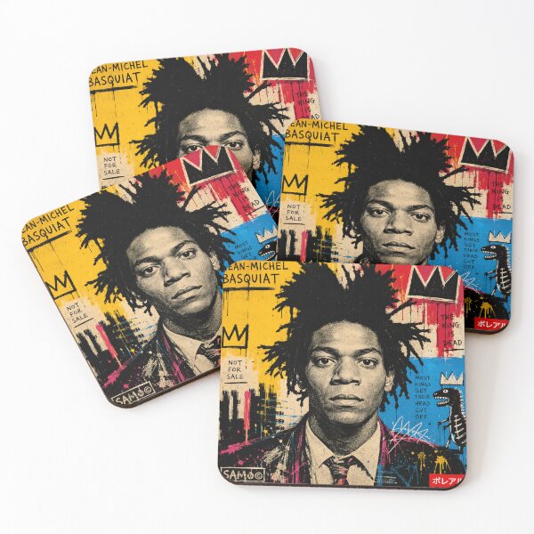 Item preview, Jean-Michel Basquiat Neo Expressionist Portrait – Street Art Icon designed and sold by Boreal Apparel.