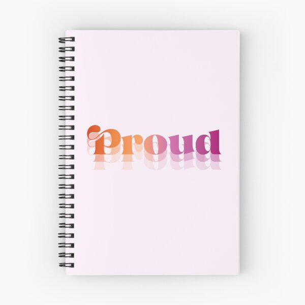 Item preview, Proud lesbian flag colours typography art | LGBT pride designed and sold by QuillPrints.