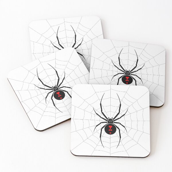 Item preview, Black widow spider in the web - Red hourglass gothic vector designed and sold by Polarisofficial.