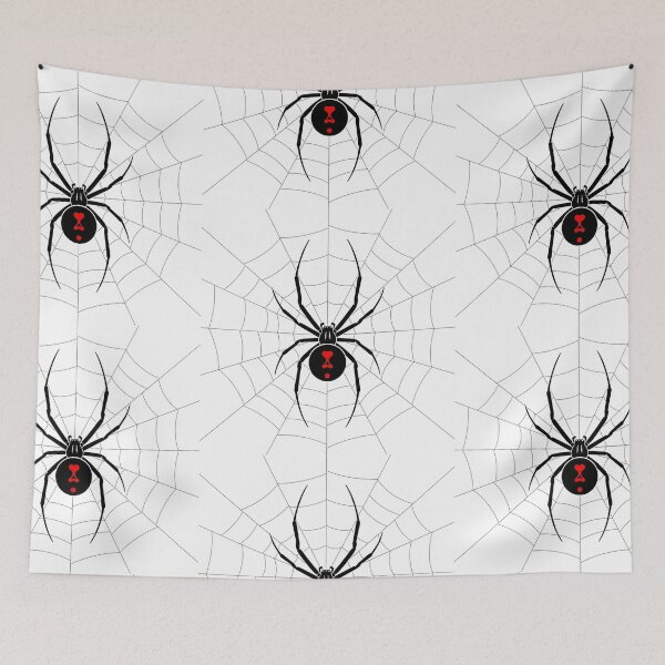 Item preview, Black widow spider in the web - Red hourglass gothic vector designed and sold by Polarisofficial.