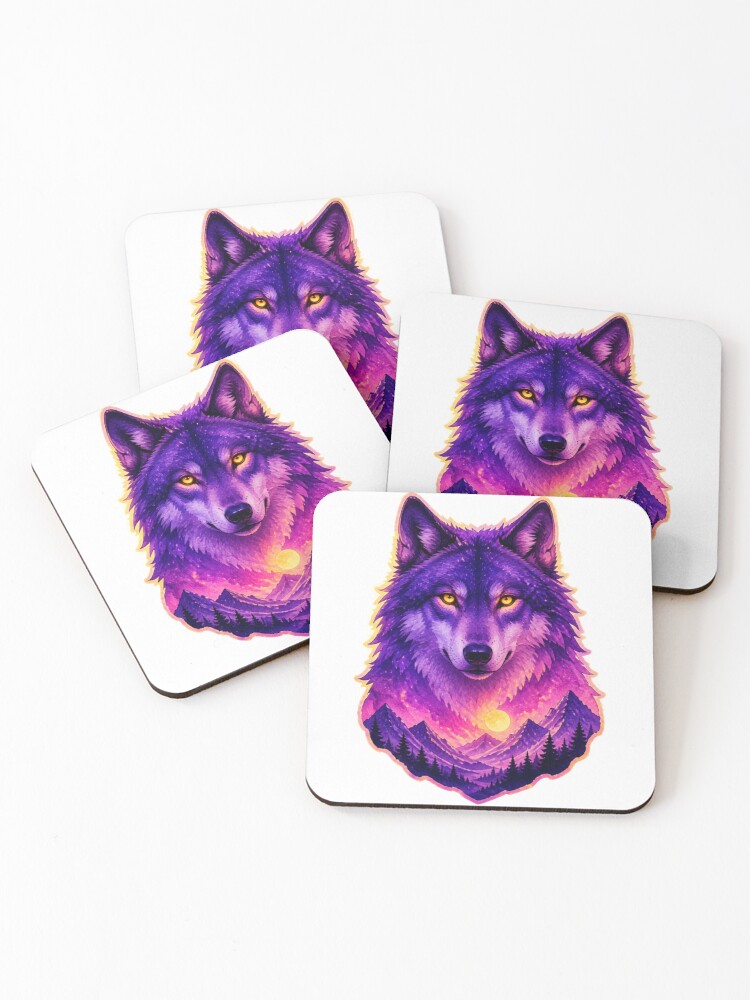 Thumbnail 1 of 5, Coasters (Set of 4),  cat designed and sold by SIMON008.