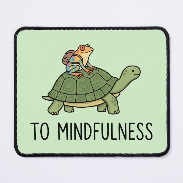 Item preview, To Mindfulness Frog Riding Turtle Backpack Travel designed and sold by Amir Faysal.