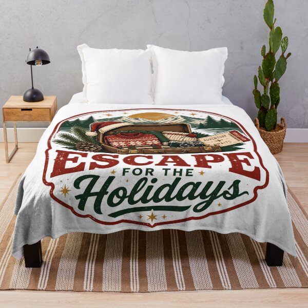 Item preview, Escape For The Holidays Vintage Christmas Vacation Travel Gift designed and sold by LiviuGligoros.