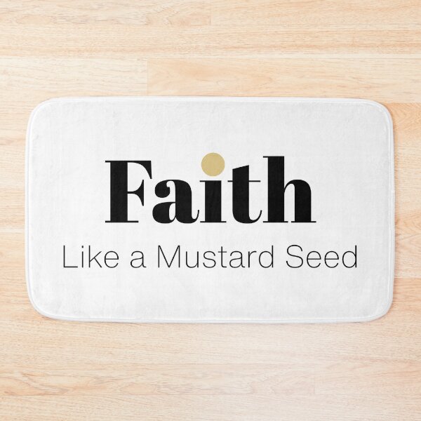 Item preview, Faith Like a Mustard Seed Christian Bible Verse designed and sold by Sachie's Studio.