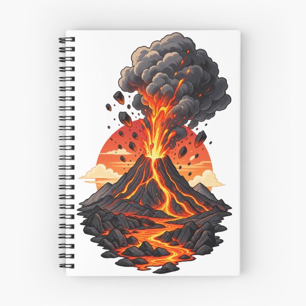 Item preview, Explosive Volcano Eruption with Fiery Lava Flow designed and sold by RiderSpoon.