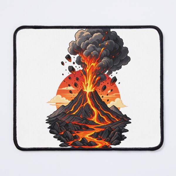 Item preview, Explosive Volcano Eruption with Fiery Lava Flow designed and sold by RiderSpoon.