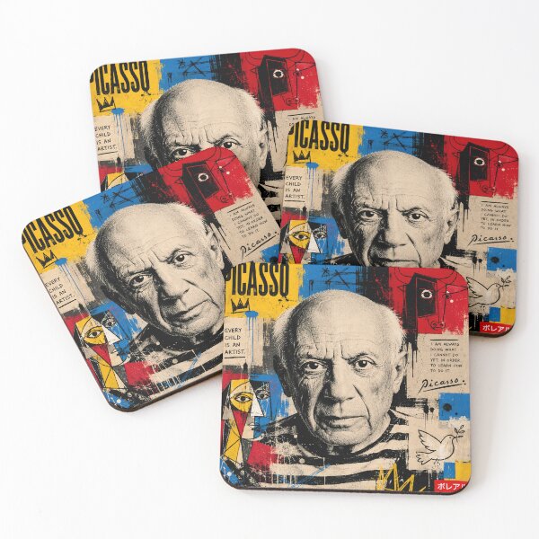 Item preview, Pablo Picasso Neo Pop Portrait – Cubism Modern Art Icon designed and sold by Boreal Apparel.