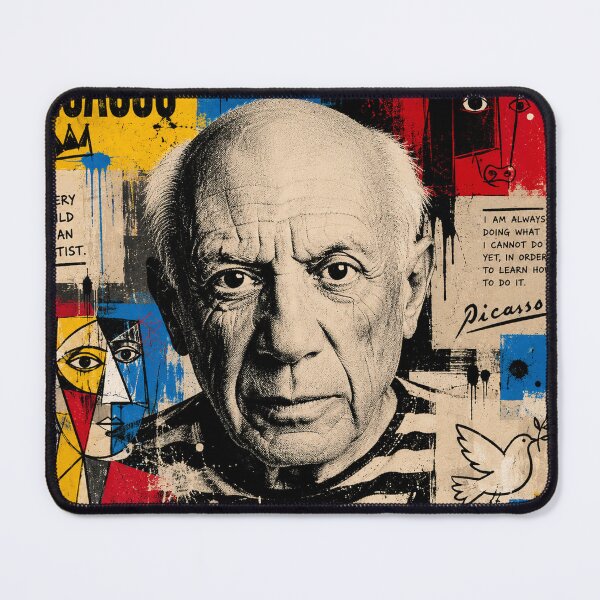 Item preview, Pablo Picasso Neo Pop Portrait – Cubism Modern Art Icon designed and sold by Boreal Apparel.