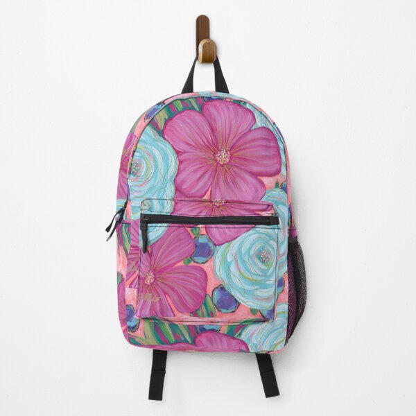 Item preview, The Painter’s Garden Pink and Coral Floral designed and sold by Julie DeTullio.
