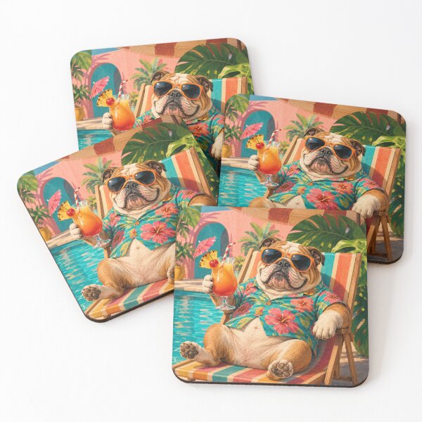 Item preview, Bulldog Vacation designed and sold by FloramoonArt.