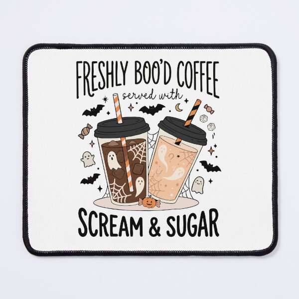 Item preview, Freshly Boo'd Coffee Spooky Iced Drink Halloween Art designed and sold by FreshVibe Prints.