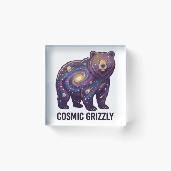 Item preview, Cosmic Grizzly Galaxy Bear Outer Space Stars designed and sold by Amir Faysal.
