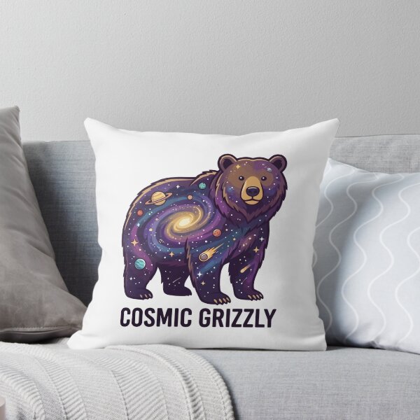 Item preview, Cosmic Grizzly Galaxy Bear Outer Space Stars designed and sold by Amir Faysal.
