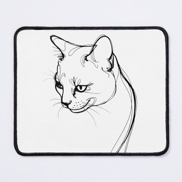 Item preview, Cat's gaze — Monochrome Minimalism designed and sold by ErgTime.