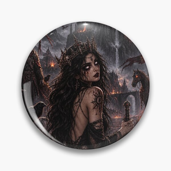 Item preview, Medieval Halloween Sorceress – Dark Gothic Fantasy designed and sold by Meentoos_1.