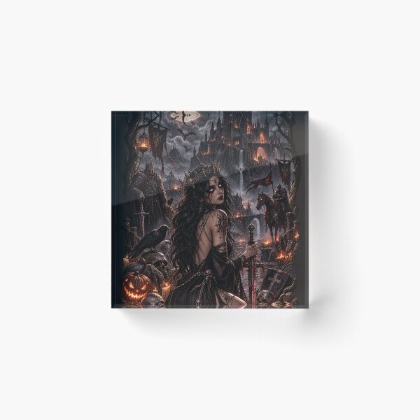Item preview, Medieval Halloween Sorceress – Dark Gothic Fantasy designed and sold by Meentoos_1.