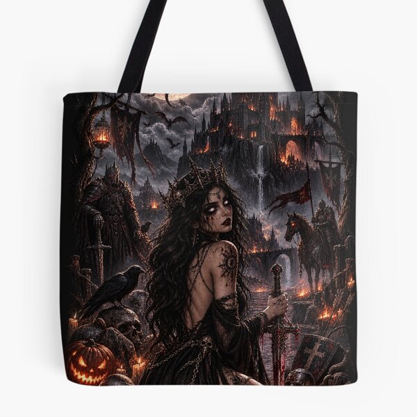 Item preview, Medieval Halloween Sorceress – Dark Gothic Fantasy designed and sold by Meentoos_1.