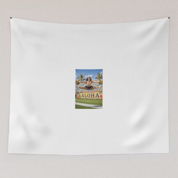 Item preview, Cheerleader in aloha spirit jumping high designed and sold by CathryneDelamort.