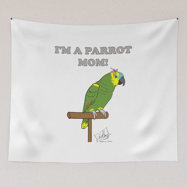 Item preview, I'm a Parrot MOM! Female Blue-fronted Amazon designed and sold by Laughing Parrot Studio.