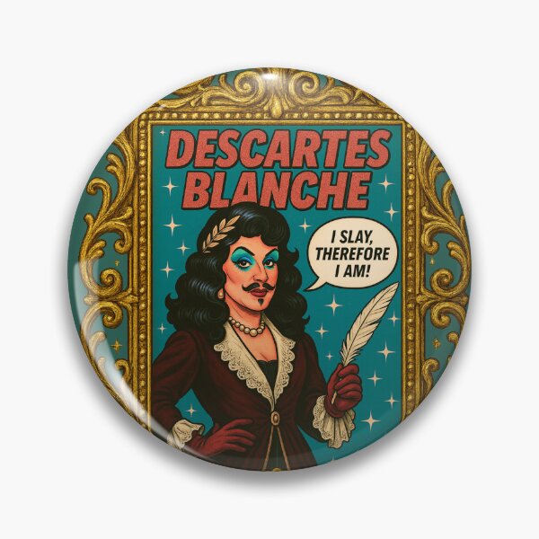 Item preview, Descartes Blanche Philosopher Drag Queen designed and sold by PhilosopherQueen.
