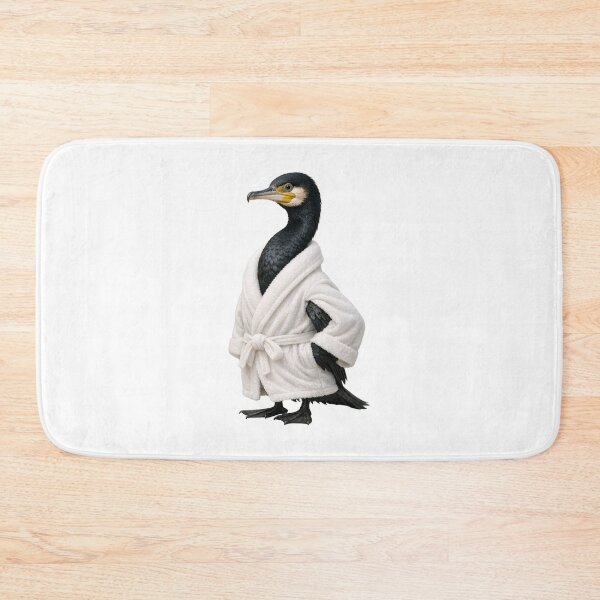 Item preview, Relaxing Bathrobe Great Cormorant designed and sold by Sillytoe.